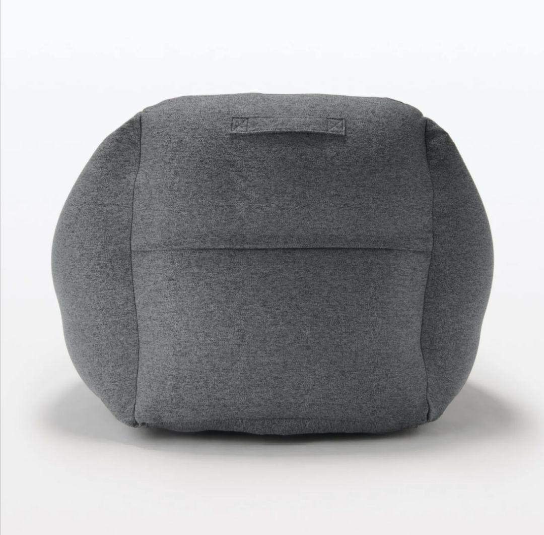 【新品未開封】無印良品 空気でできたソファー チャコール ポンプ付き