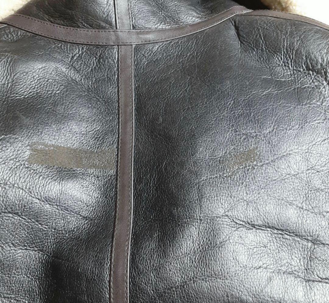 あ*あ様 B-3 ムートン本革 フライトジャケット ヴィンテージ 古着 90s