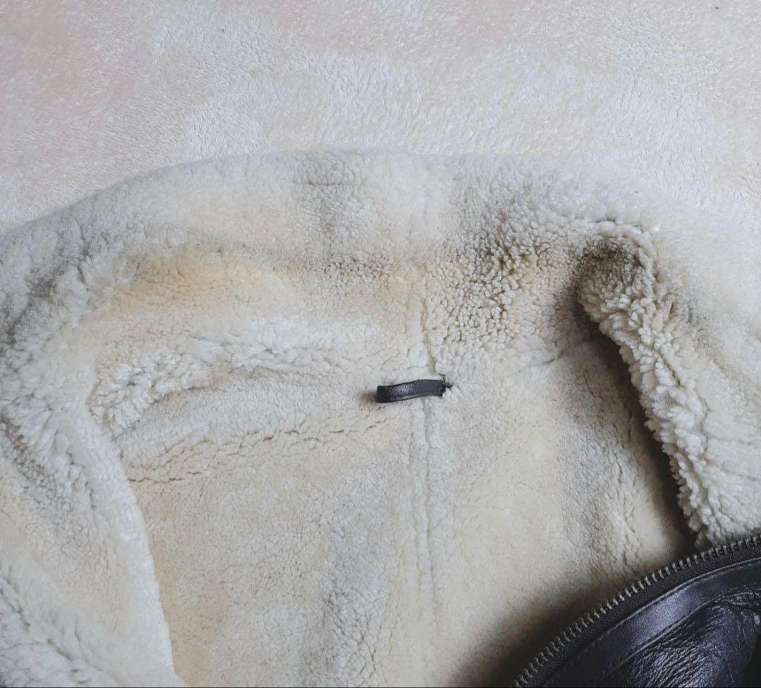 あ*あ様 B-3 ムートン本革 フライトジャケット ヴィンテージ 古着 90s