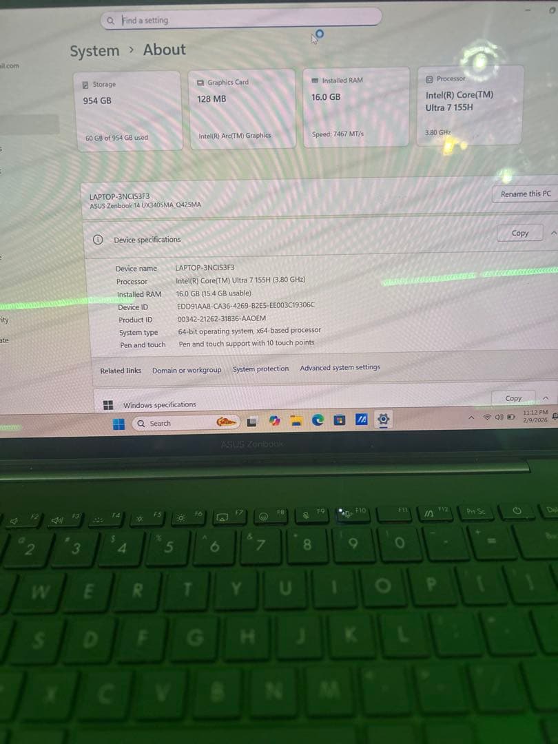 ASUS ノートPC Q425M Intel Core 7 1 TB