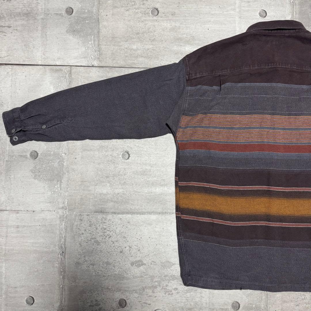 patagonia 02年 ポルトガル製 ? ヘビーフランネルシャツ ブラウン