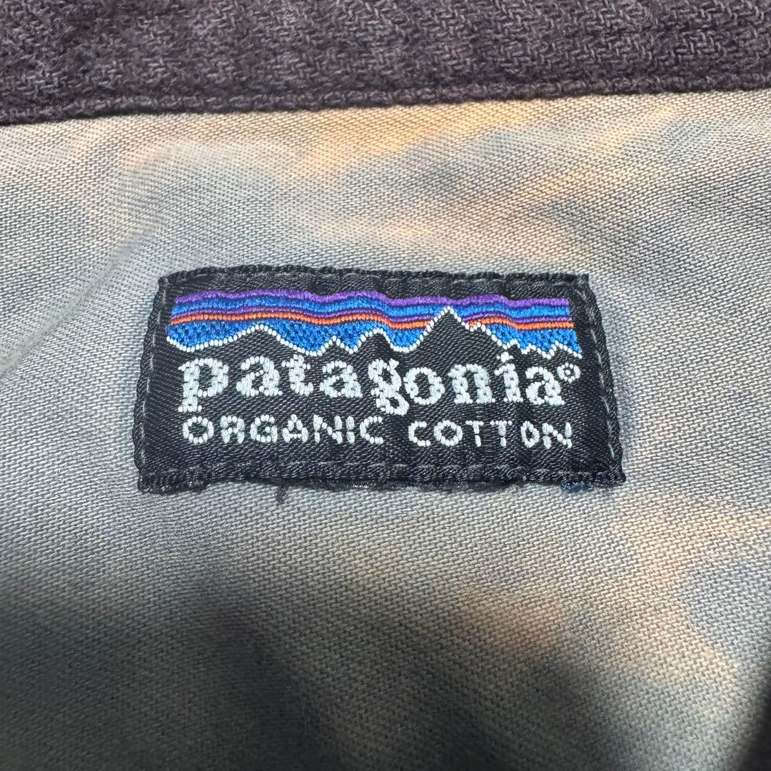patagonia 02年 ポルトガル製 ? ヘビーフランネルシャツ ブラウン