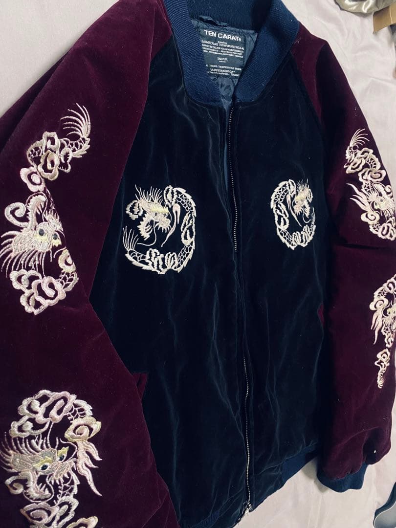 TEN CARAT US 美品 別珍 日本 スカジャン 龍限定 unisex 珍