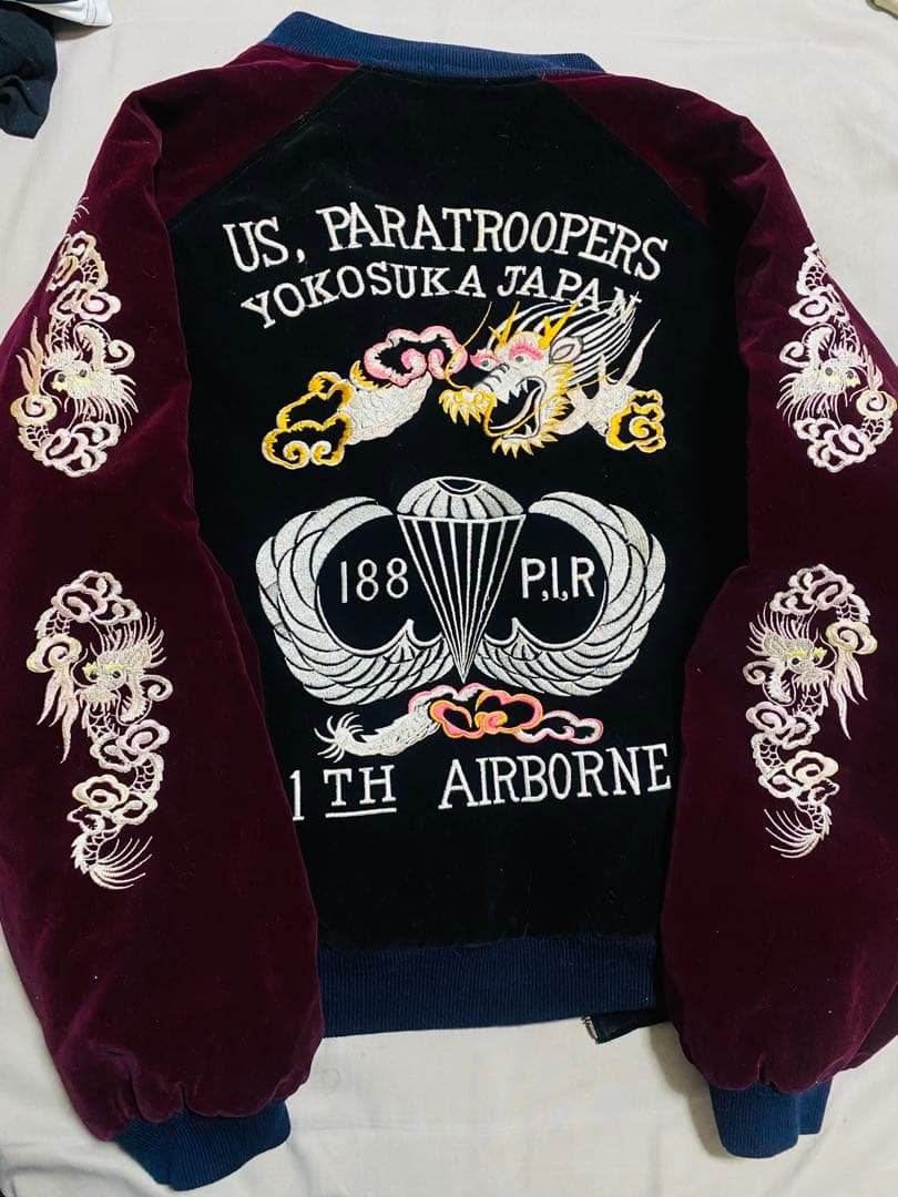 TEN CARAT US 美品 別珍 日本 スカジャン 龍限定 unisex 珍