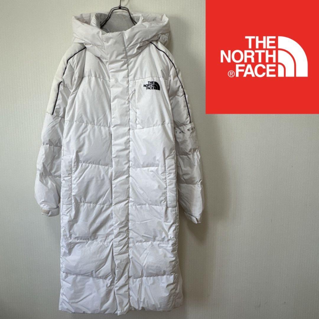 【海外限定】ノースフェイス　ロングダウン　メンズM　　白