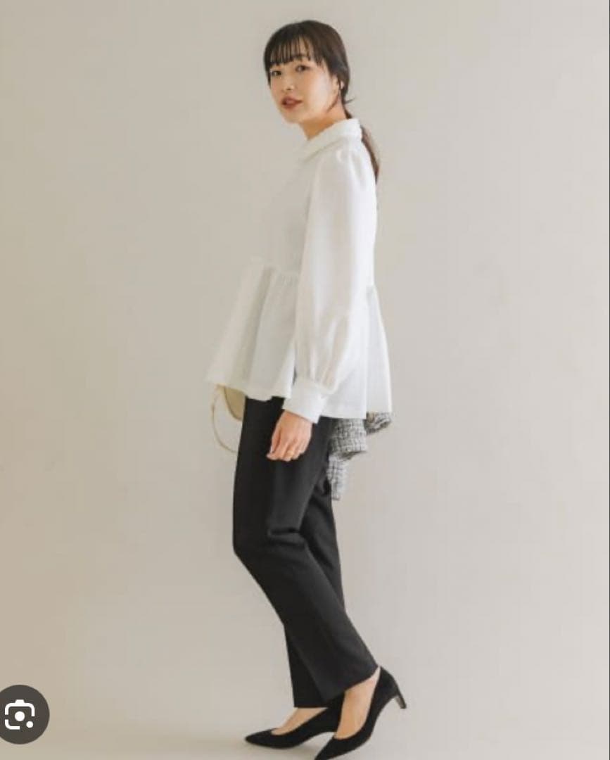 大人気完売！タグ付き！F by ROSSO　レースカラーペプラムブラウス