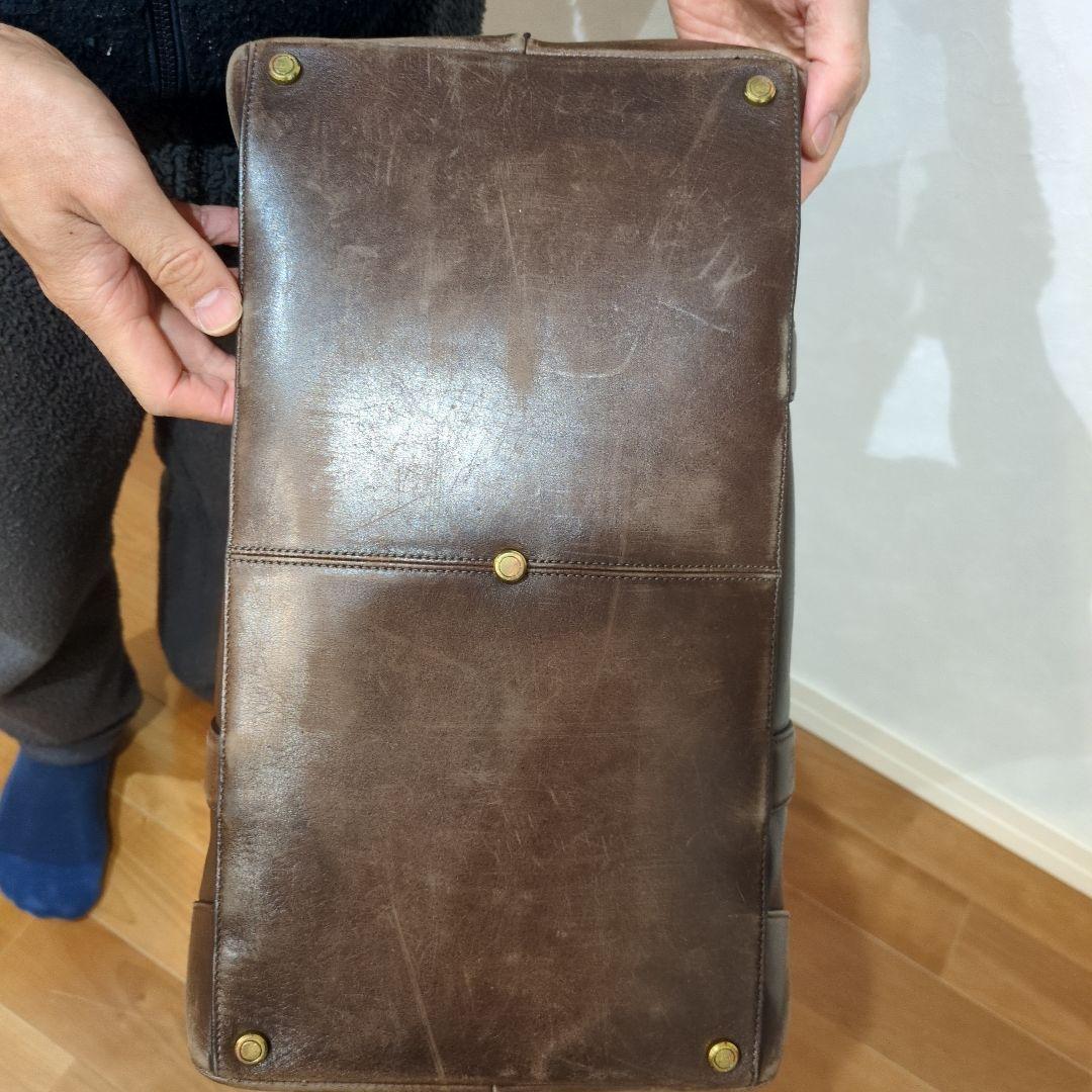 K*n様 COACH ブラウン レザートートバッグ