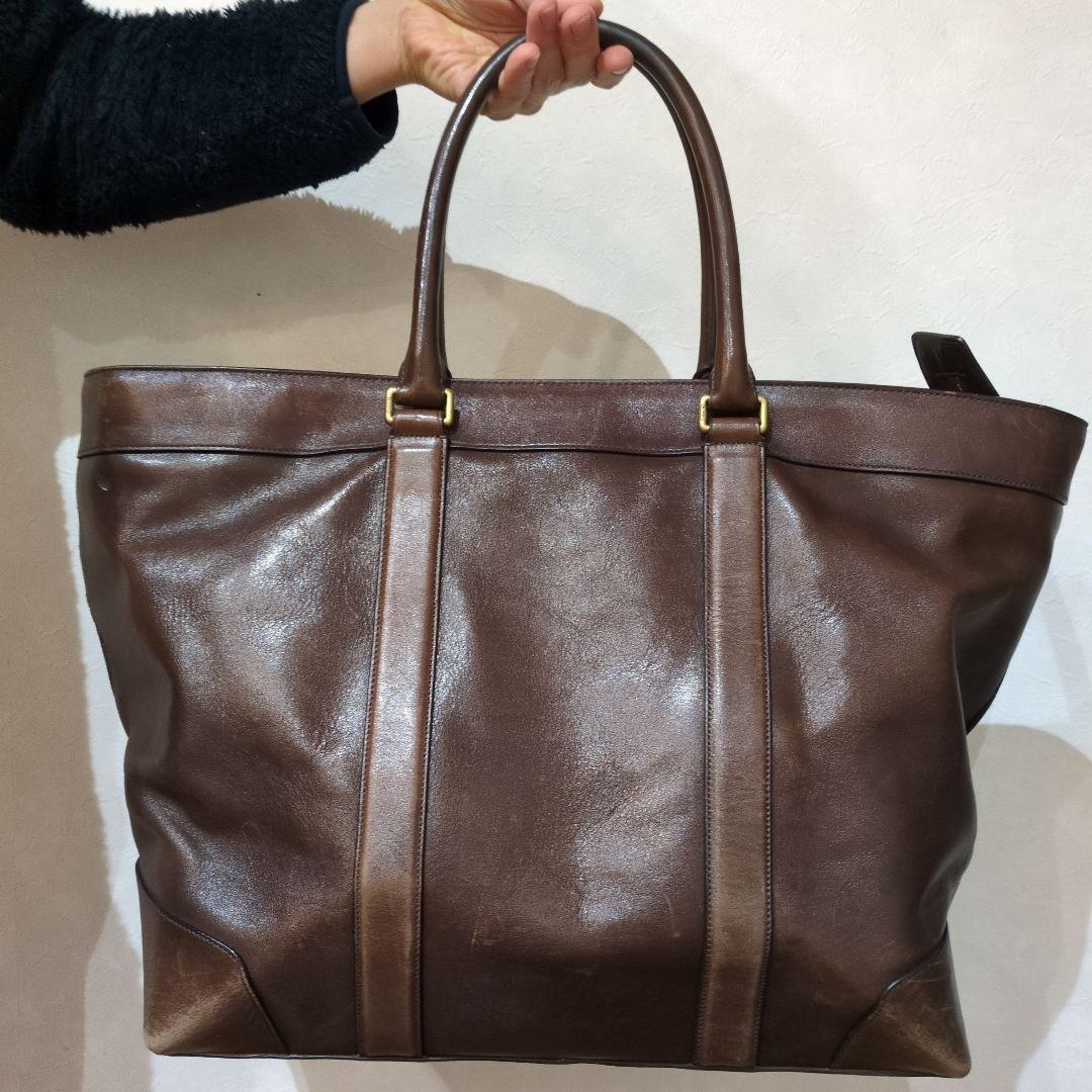 K*n様 COACH ブラウン レザートートバッグ