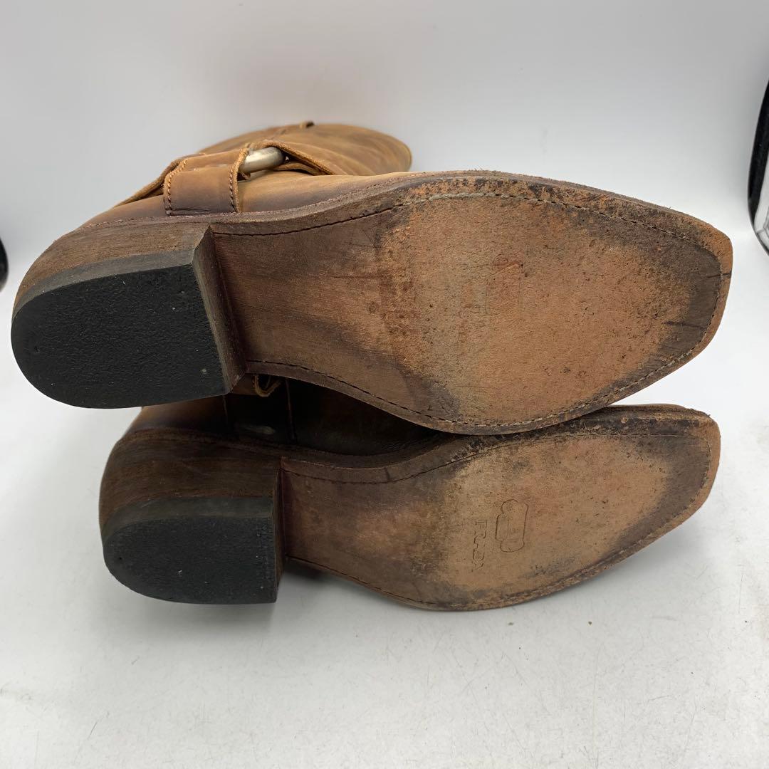 XB124 プラダ ウエスタンブーツ 37.5 約23.5cm ブラウン