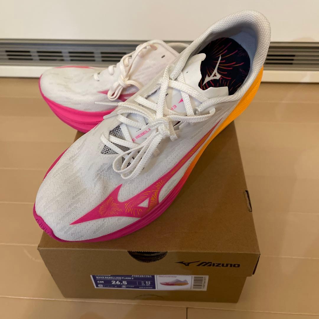 大幅値下！Mizuno 26.5 cm ウェーブリベリオンフラッシュ3