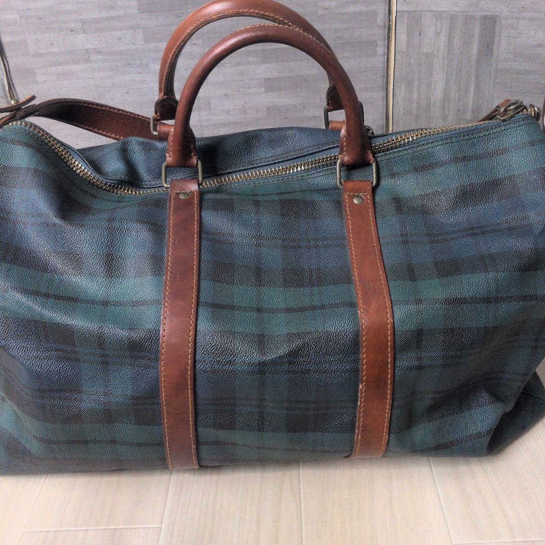 ラルフローレン ポロ チェック ボストンバッグ ショルダーバッグ