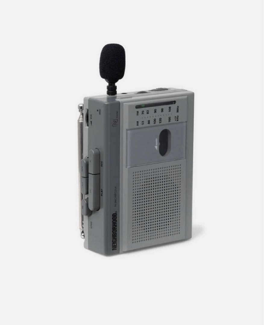 NEIGHBORHOOD MINI BOOMBOX グレー ラジオ カセット