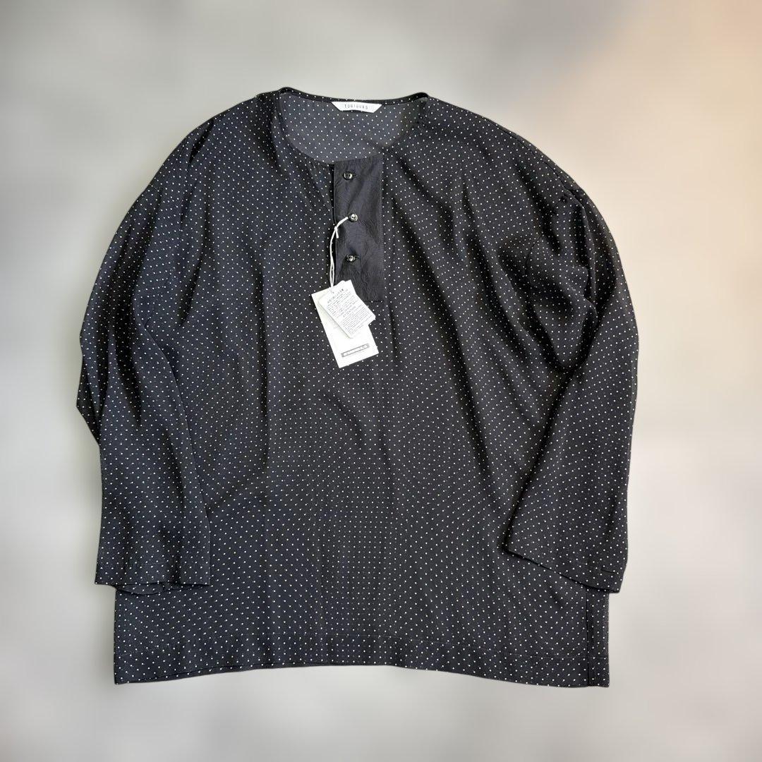 sale2025AW toujours silk ヘンリーシャツ1号