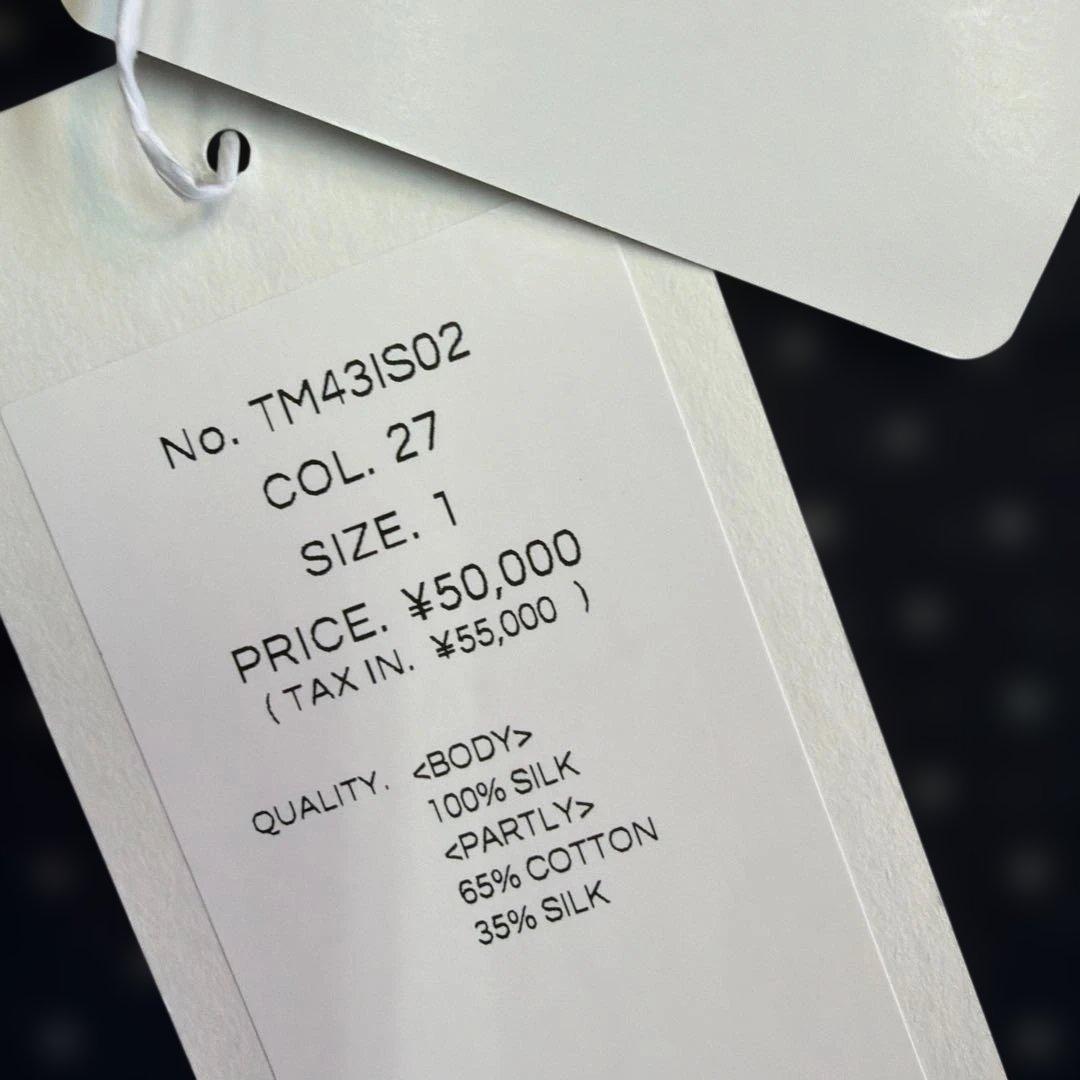 sale2025AW toujours silk ヘンリーシャツ1号