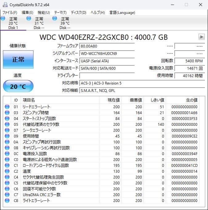 Synology NAS DS418j / 4TB HDD 4台付き