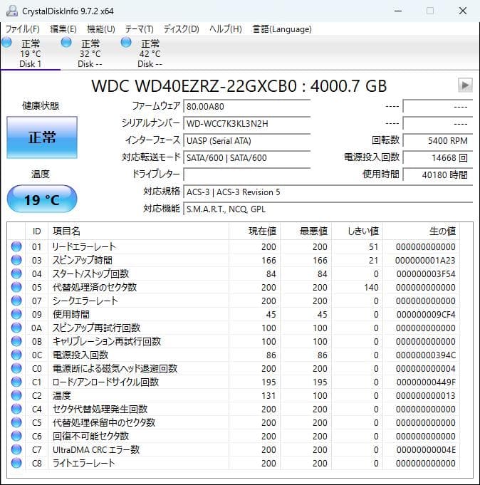 Synology NAS DS418j / 4TB HDD 4台付き