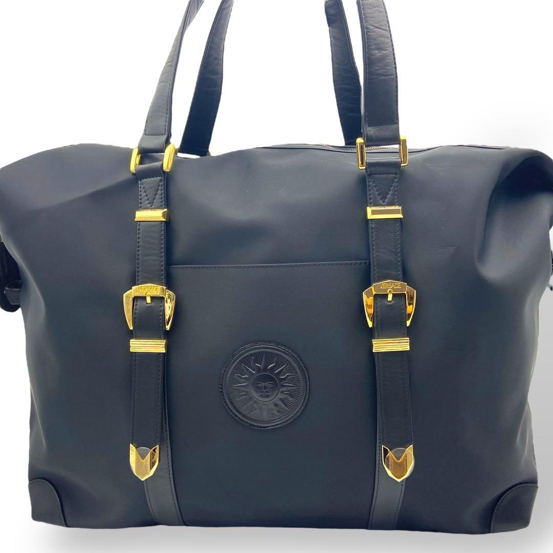 美品 ジャンニヴェルサーチ ボストンバッグ トートバッグ 太陽神 サンバースト