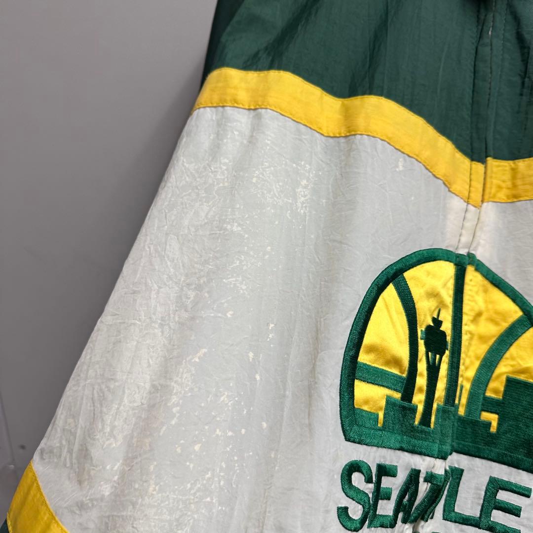 LOGO7 NBA 90s シアトル　スーパーソニックス　ナイロンジャケット