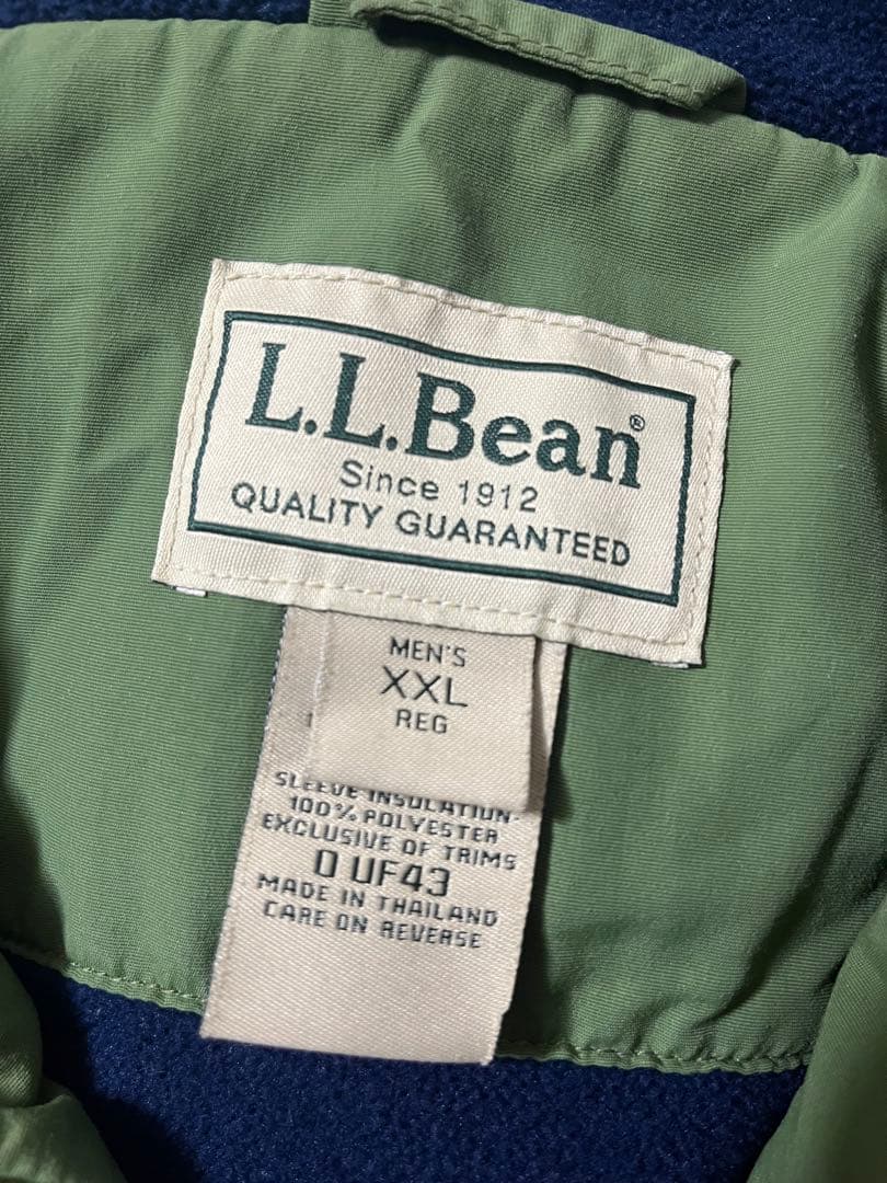 L.L.BeanナイロンジャケットオリーブグリーンWarm-up Jacket