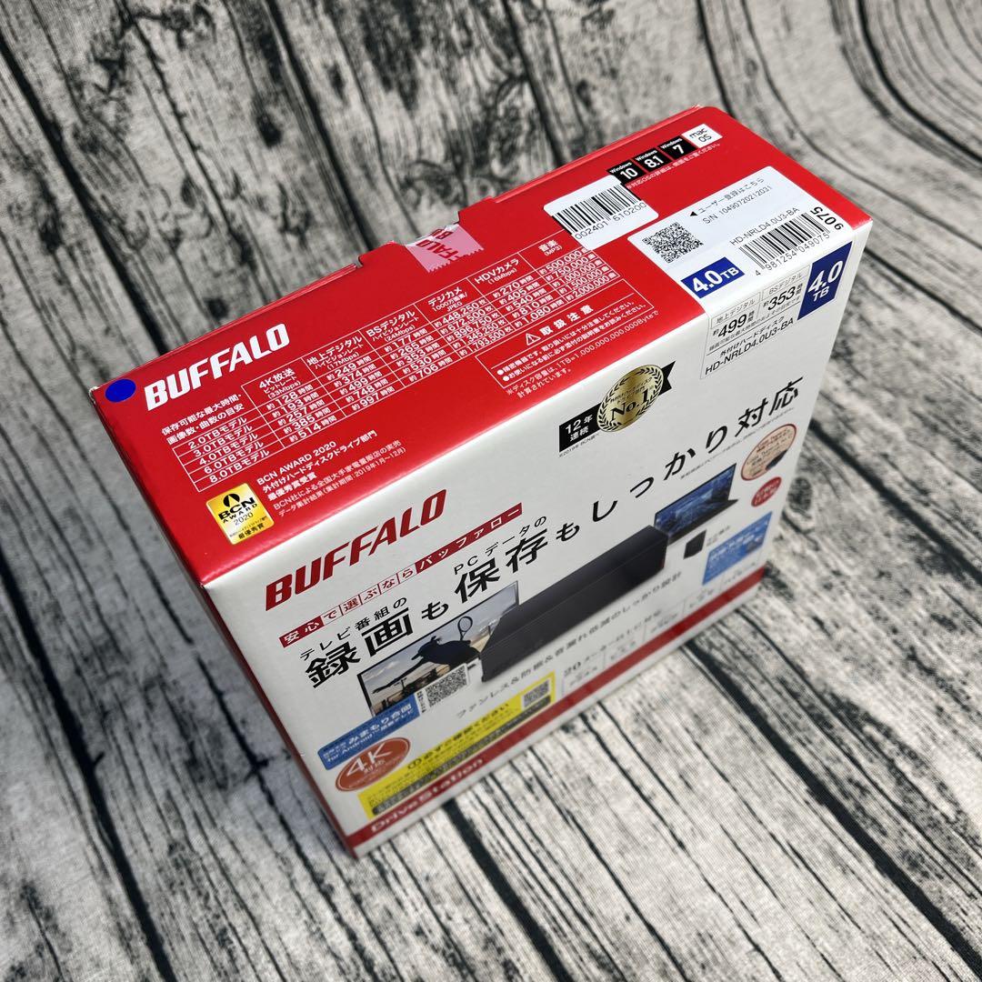 BUFFALO 外付けハードディスク 4TB HD-NRLD4.0U3-BA