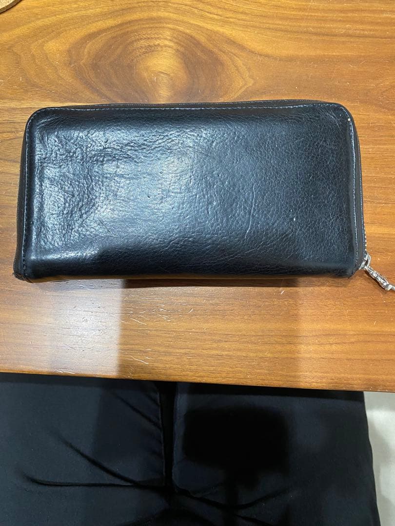 最終値下げ　 クロムハーツ 黒 クロス 長財布 rec f