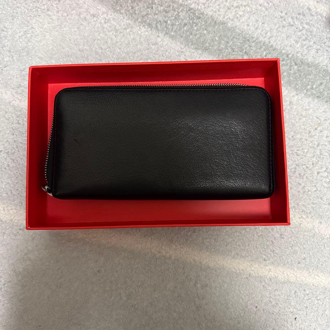 ち*た様 DIESEL ブラックレザー 長財布