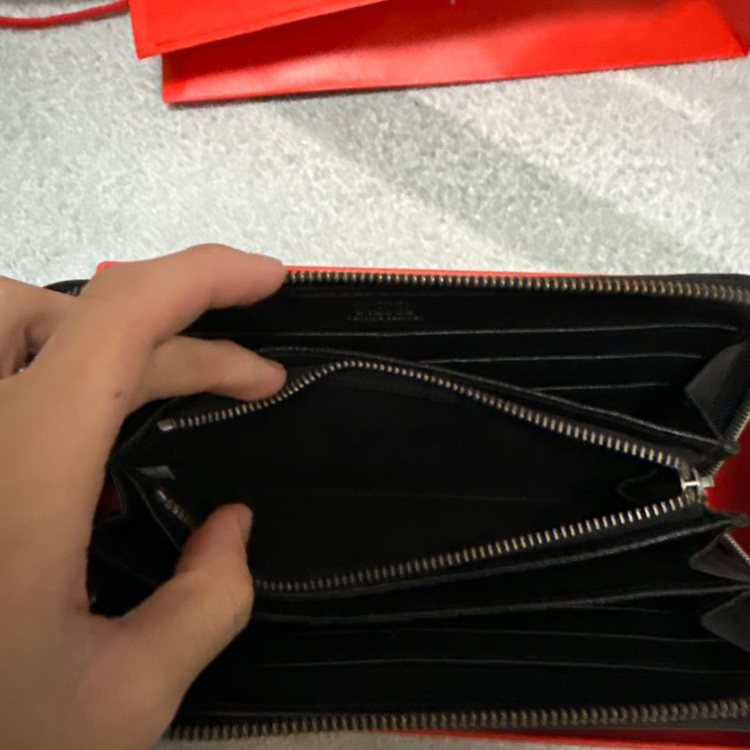 ち*た様 DIESEL ブラックレザー 長財布