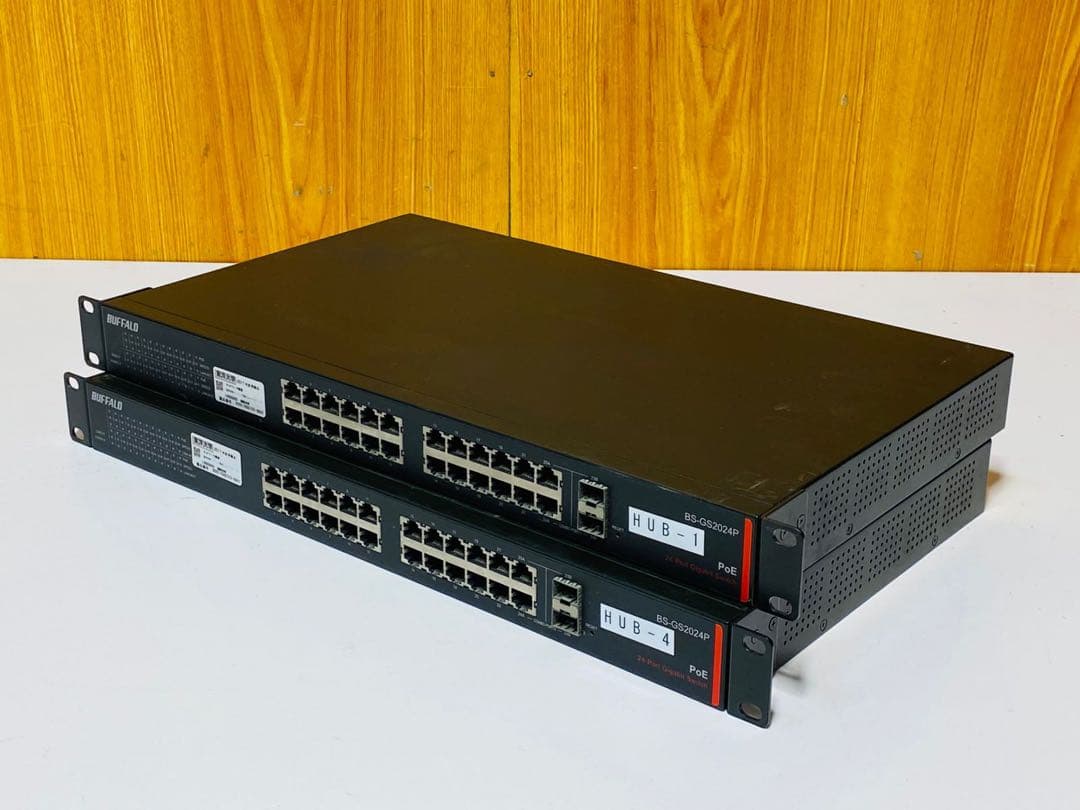 BUFFALO BS-GS2024P 24ポートスイッチングハブ