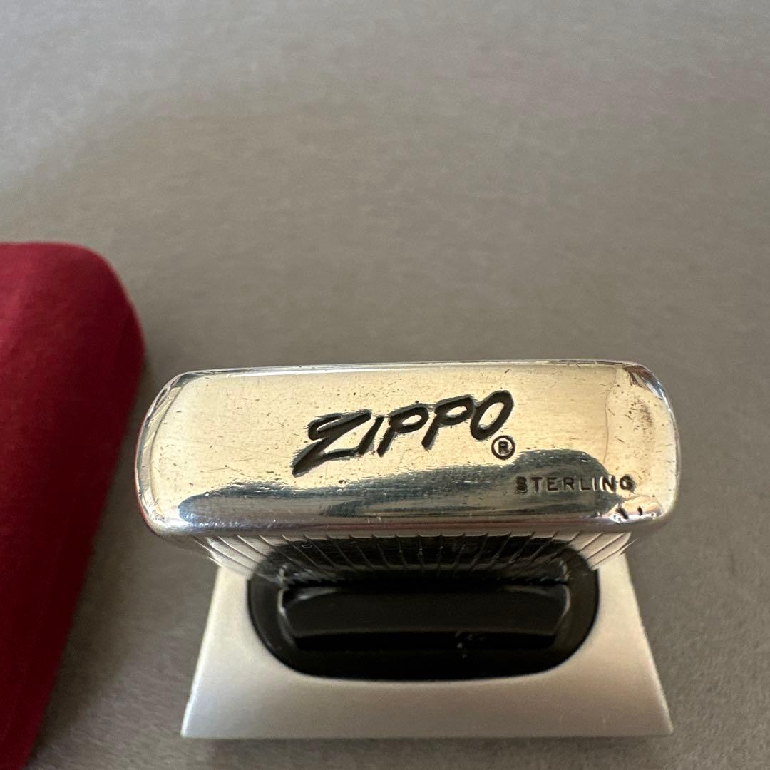 値下げ❗️激レアビンテージZIPPOスターリングシルバー　エンジンターン