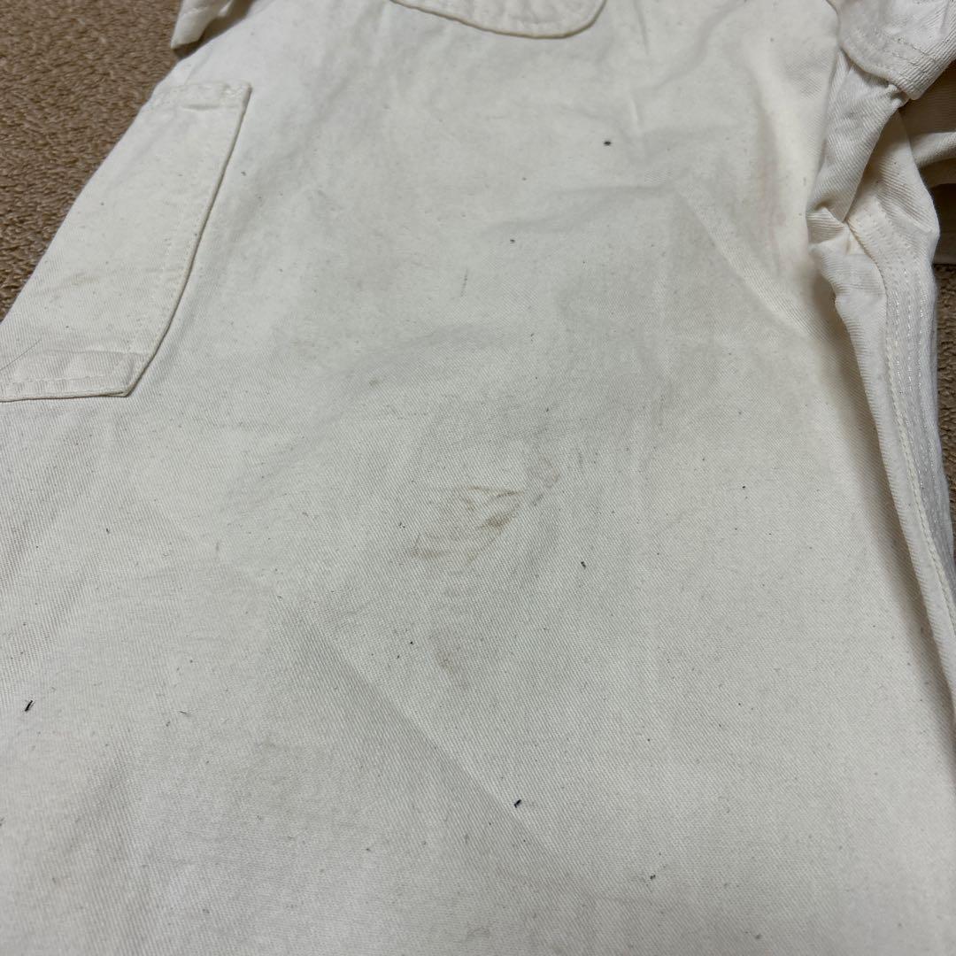 Carhartt ホワイトオーバーオール Eastern MA 475 エプロン