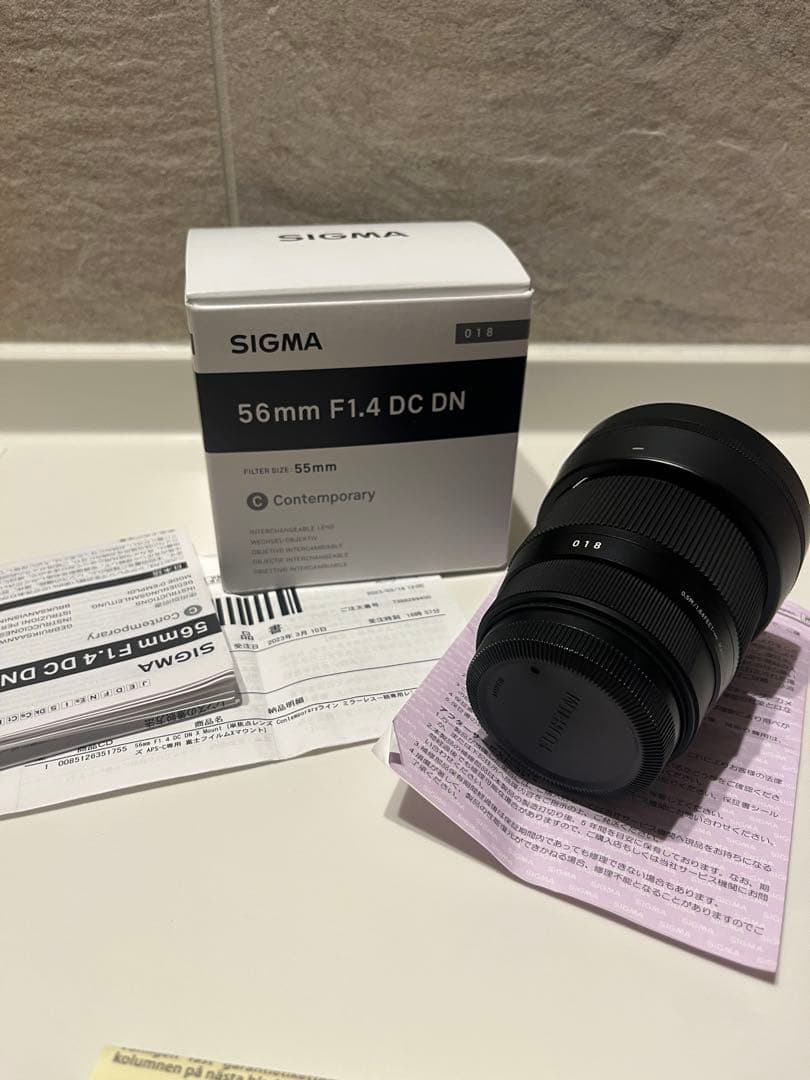 SIGMA 56mm F1.4 DC DN FUJIFILM Xマウント　超美品