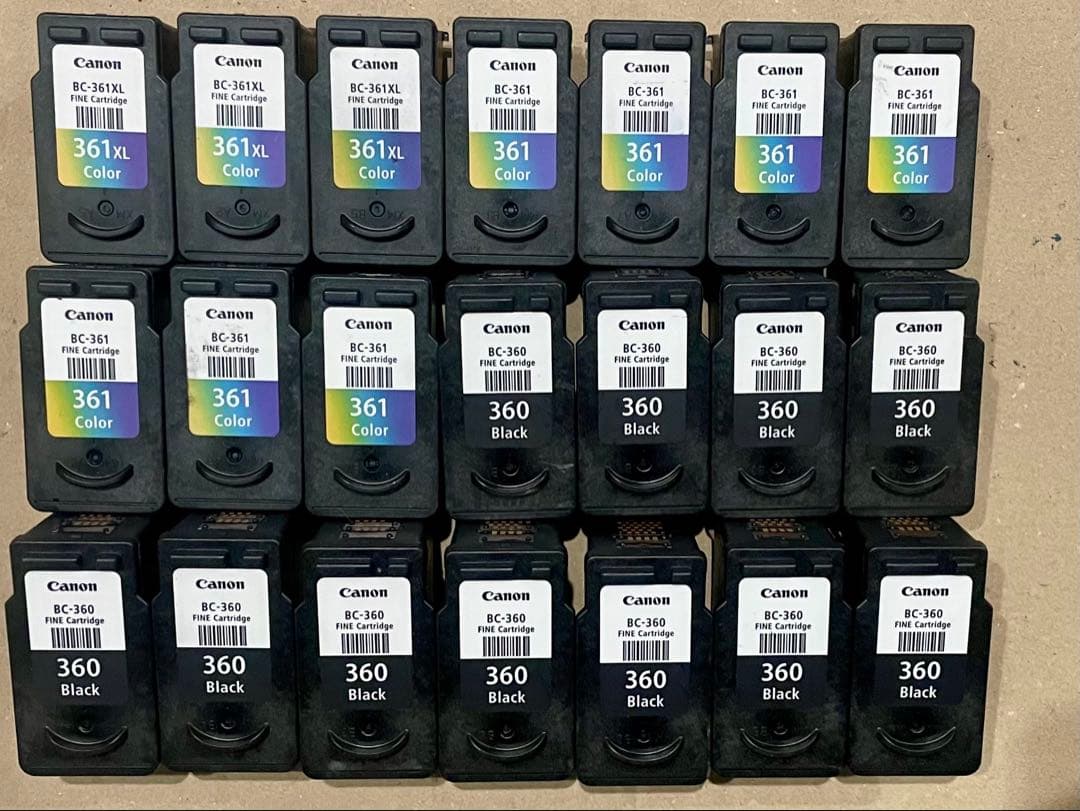 Canon 使用済みインクカートリッジ 21個まとめ売り