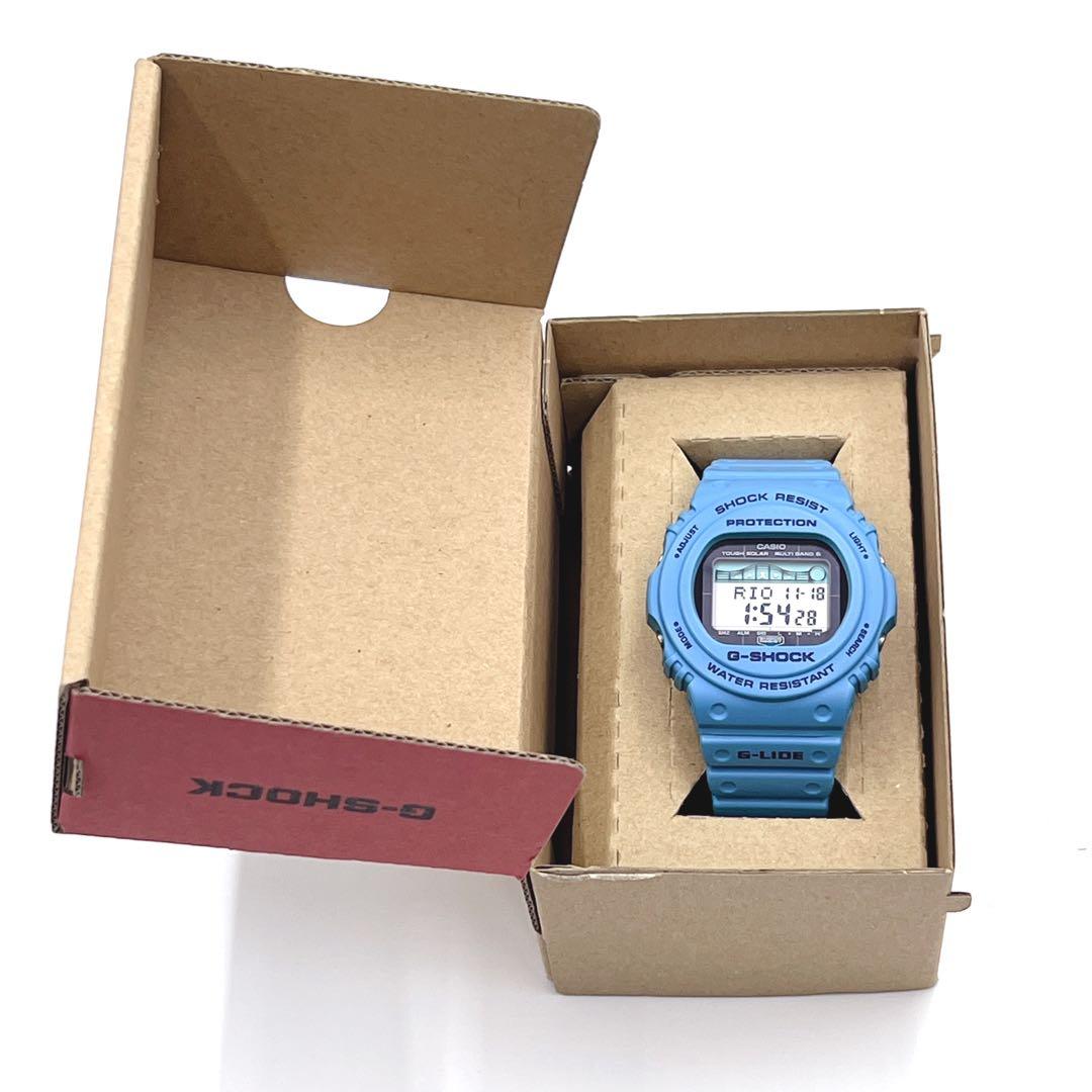 【極美品】 G-SHOCK G-LIDE GWX-5700CS 限定色ブルー