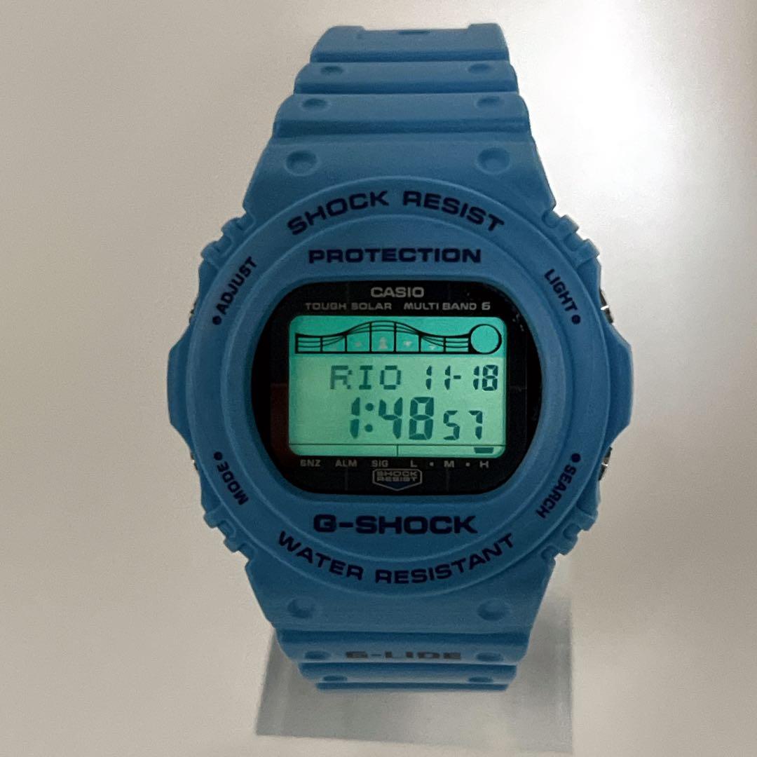 【極美品】 G-SHOCK G-LIDE GWX-5700CS 限定色ブルー