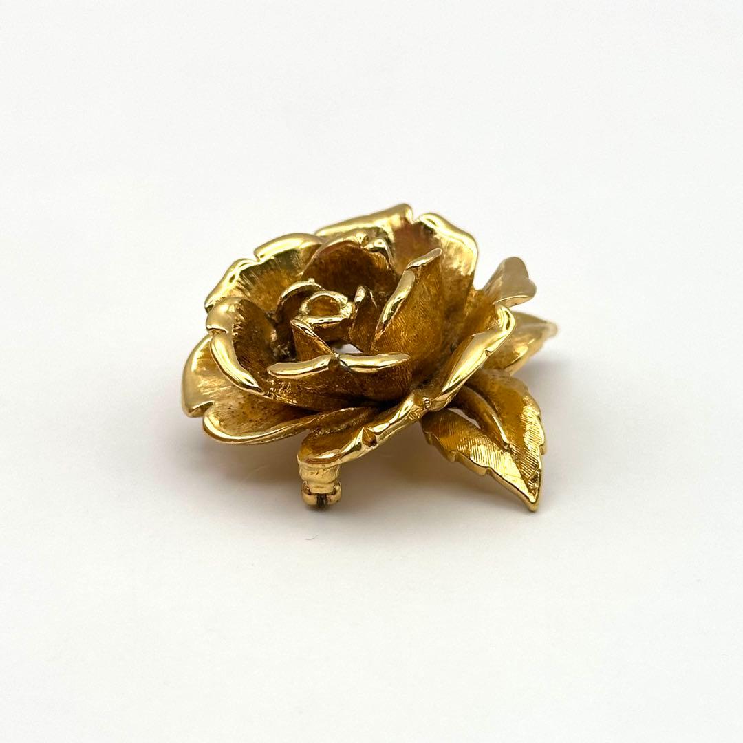 CAEVEN カルヴェン ブローチ バラ ローズ フラワー ゴールドカラー