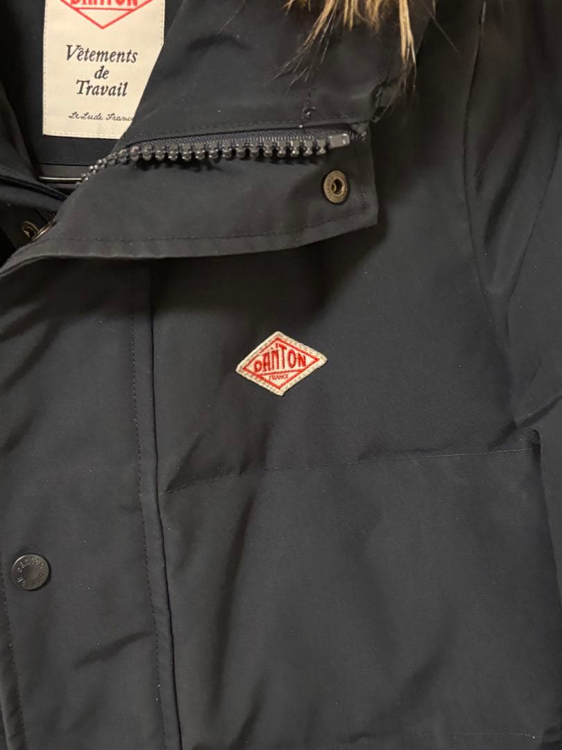 DANTON レディースロングダウン ネイビー 36