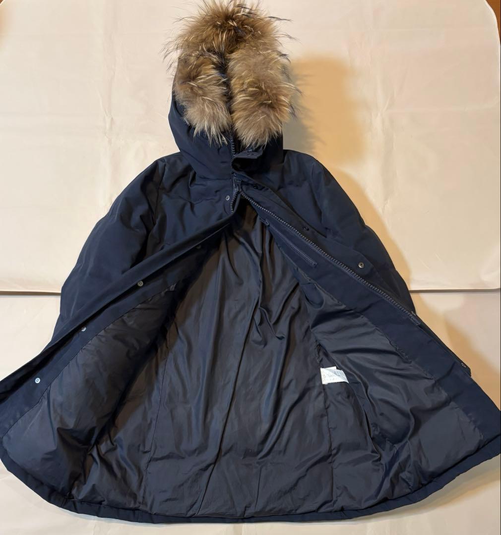 DANTON レディースロングダウン ネイビー 36