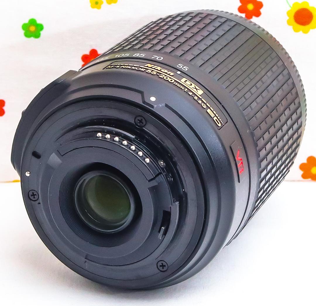 美品☆ニコン Nikon AF-S 55-200mm☆望遠レンズ☆手振れ補正つき