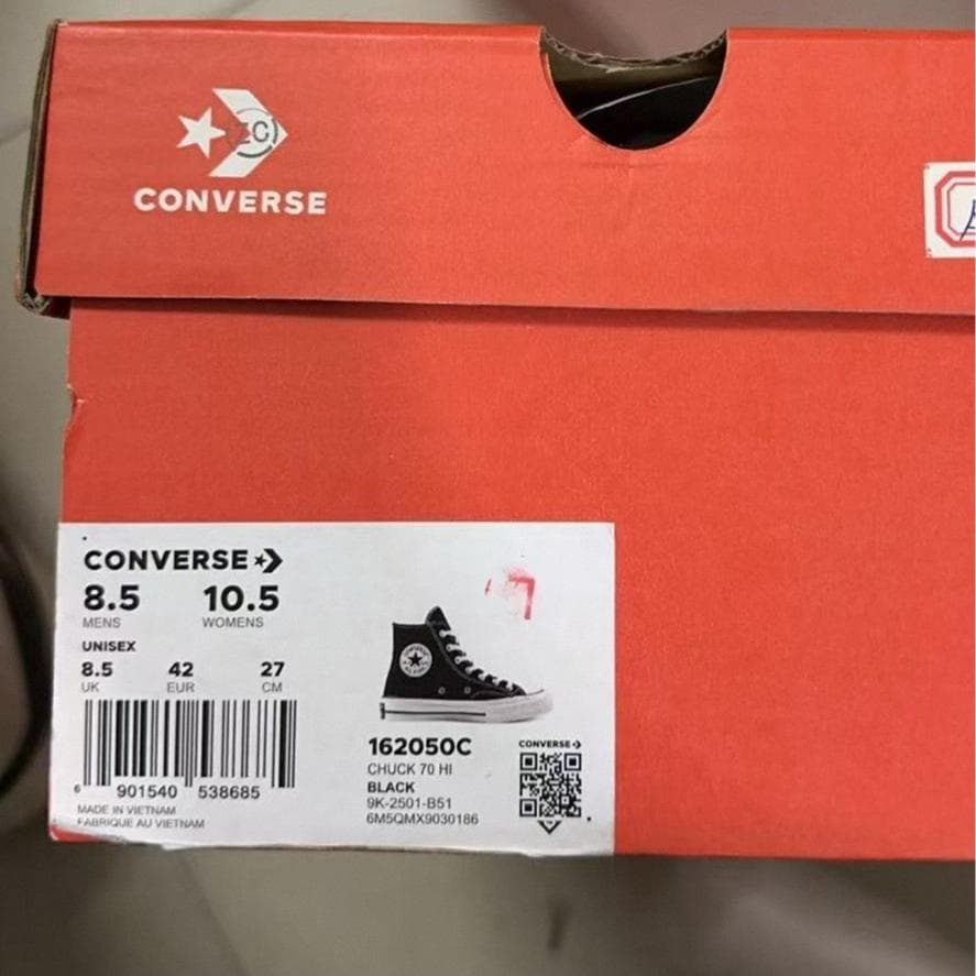 【未使用品】CT70 ブラック ハイカット 27cm