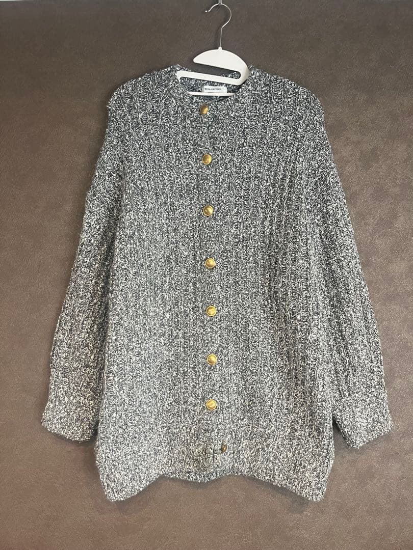 ナチュラルビューティーベーシック　ツイードミニワンピース＆カーディガンセット