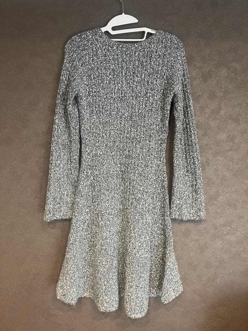 ナチュラルビューティーベーシック　ツイードミニワンピース＆カーディガンセット