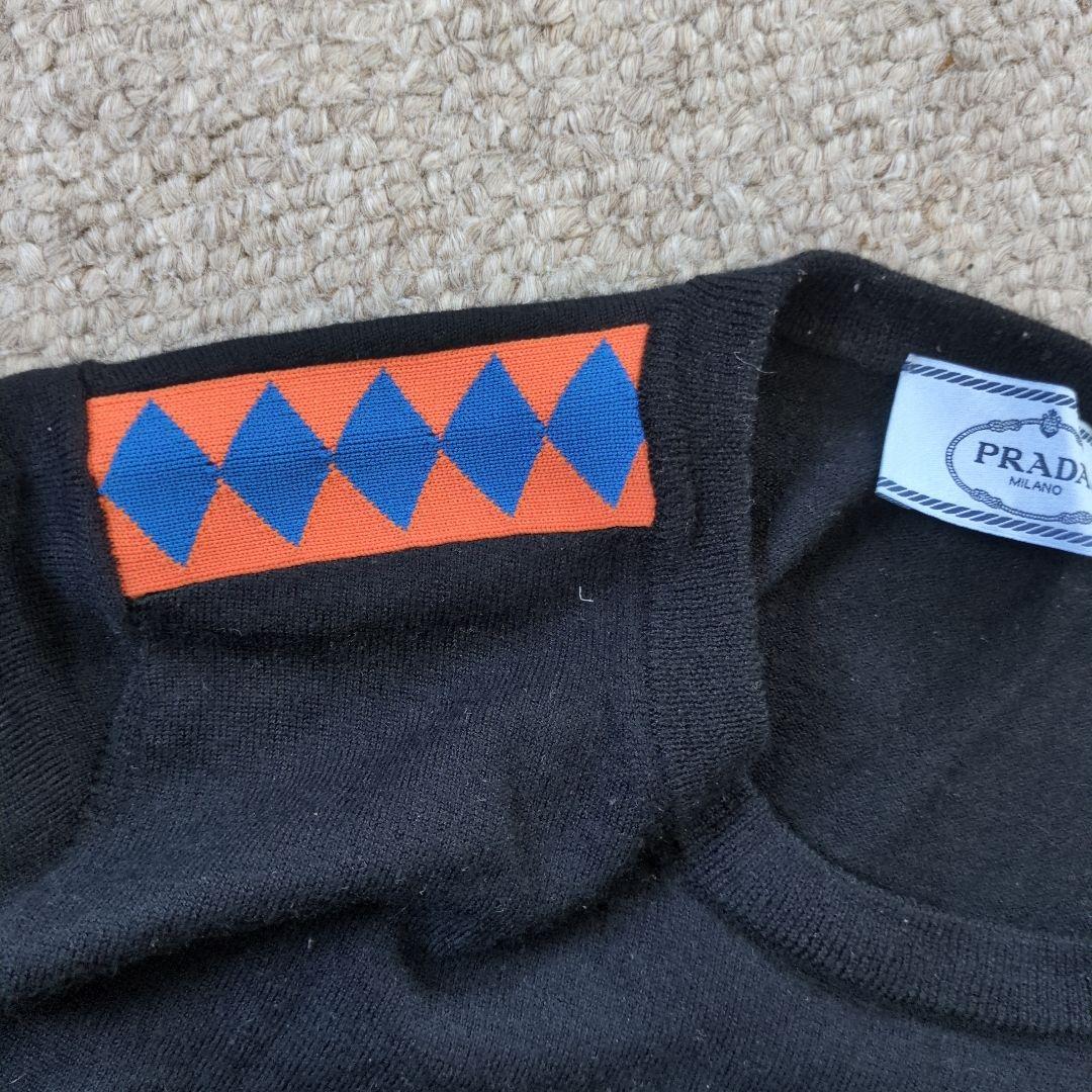 【再値下げ】PRADA 幾何学模様 長袖ニットセーター