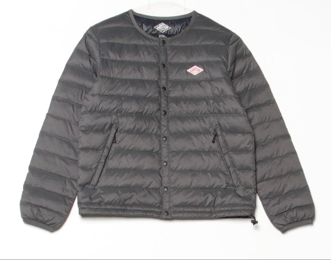 【ちー】DANTON インナーダウン クルーネックジャケット 34