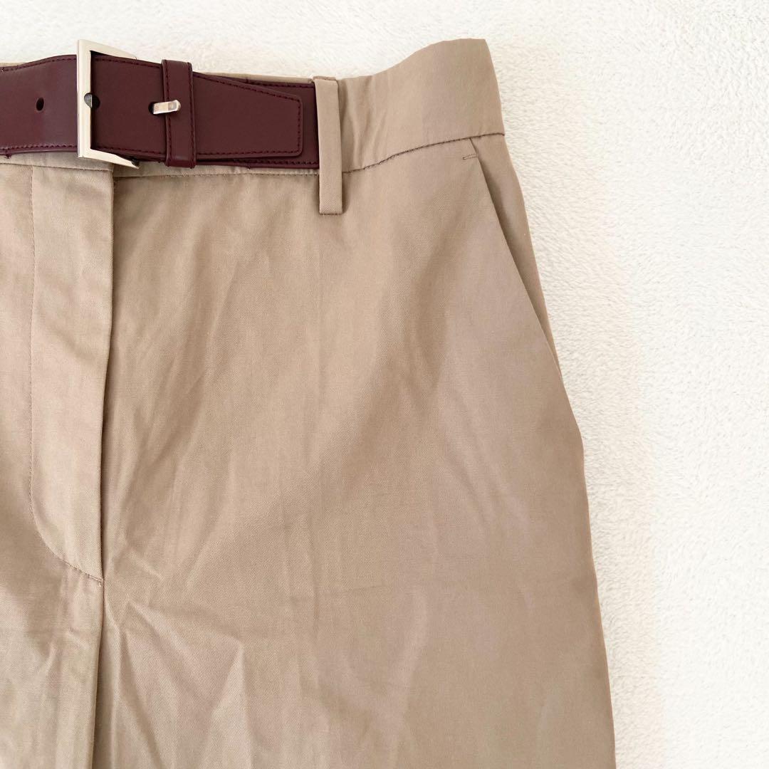 2024モデル　NFC済　PRADA トライアングルロゴ チノパンツ ベルト付