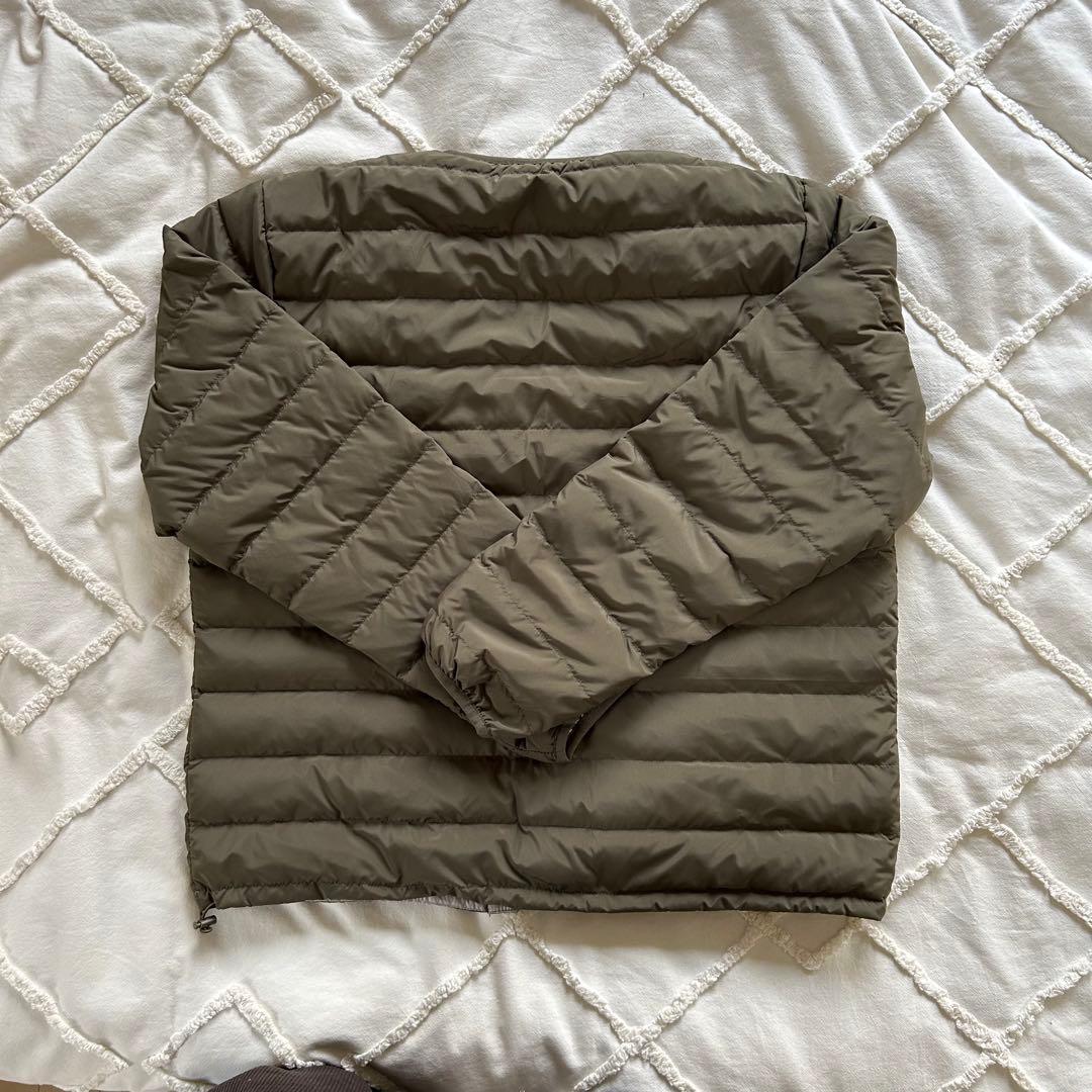 DANTON/ダントン　インナーダウン クルーネックダウンジャケット　カーキ　M