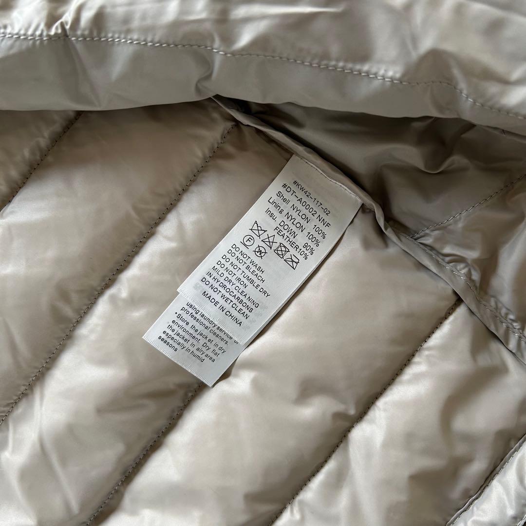 DANTON/ダントン　インナーダウン クルーネックダウンジャケット　カーキ　M