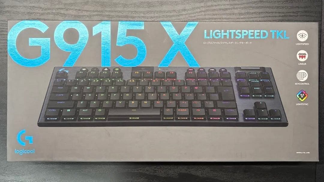 Logicool G G915 TKL 薄型 赤軸　 リニア/ブラック