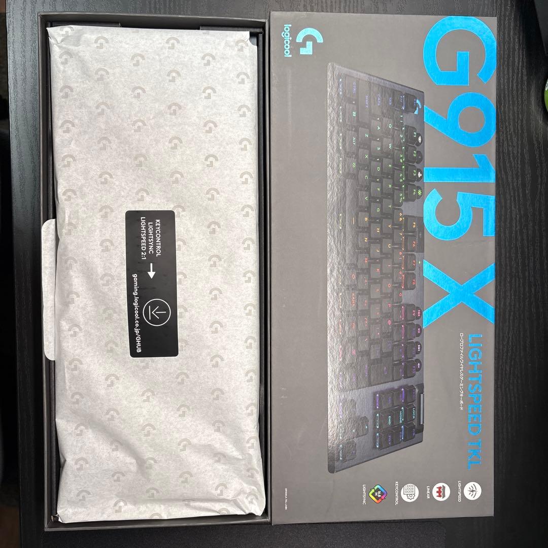 Logicool G G915 TKL 薄型 赤軸　 リニア/ブラック