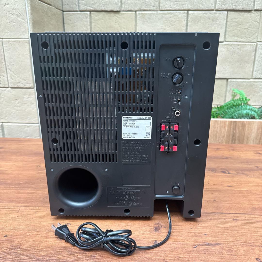 【美品】SONY SA-CS9 サブウーファー高音質重低音 10インチ