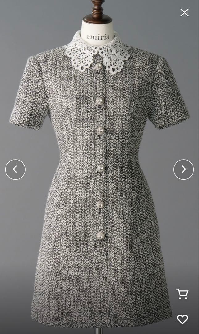 エミリアウィズ　ツイード　ワンピース　期間限定お値下げ中